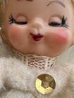 VTG 1950s Angel Ornament Mesh Tulle Dress on Wire Plastic Head Hand Painted Face — photo 4
