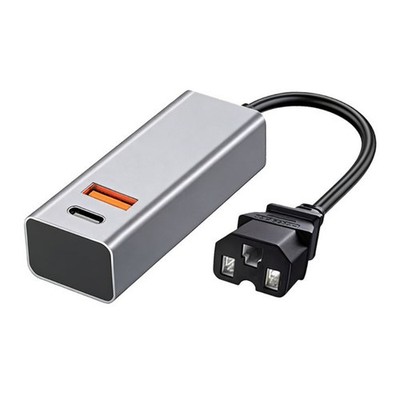 Waterproof Aluminum Alloy USB Charger For 36V To 84V E Bike Mobile Devices