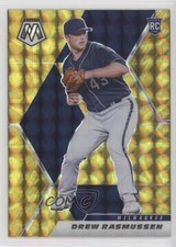 2021 Panini Mosaic Rookie Reactive Yellow Mosaic Prizm Drew Rasmussen #280 0tb7
