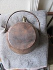 Antique Metallic OIL SHEPHERD Cantimplor  canteen, 4"X 7", #12, smells like oil — photo 2