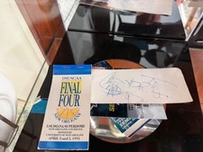 Chris Webber PSA Signed 1993 Timeout Game Signed NCAA Final Four ticket to Dr J