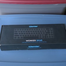 Womier SK65 Mechanical Wireless Aluminum Keyboard w/ Knob, White English QWERTY