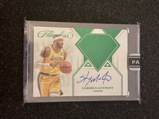 2021-22 Panini Flawless Carmelo Anthony 75th Anniversary Auto Black Box 1/1