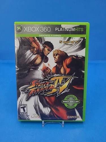 Street Fighter IV Xbox 360 Platunum Hits Edition Complete w/ Manual & Case