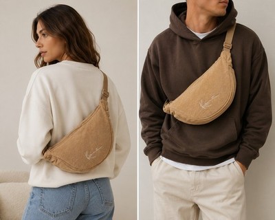 Karl Kani Umhängetasche KA242-021-1 Signature Frottee Shoulder Bag Beige Unisex