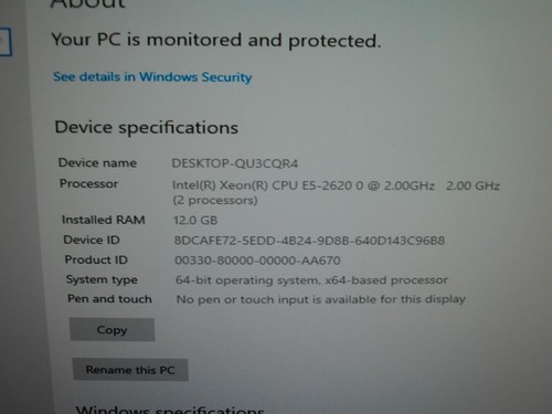 HP Z620 Workstation x2/ Xeon E5-2620 2.0GHz 12GB 512GB SSD W10 Desktop PC (B882) - Picture 2 of 14