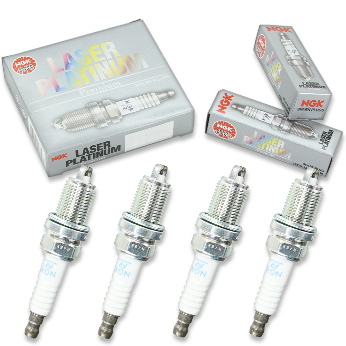 4 pcs NGK Laser Platinum Spark Plugs for 1995-1999 Toyota Paseo 1.5L L4 - vn