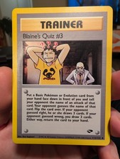 Blaine's Quiz #3 112/132 Gym Challenge Regular on eBay
