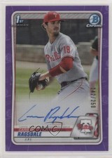 2020 Bowman Draft Chrome Picks Purple Refractor 242/250 Carson Ragsdale Auto ib6