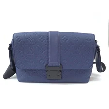 Louis Vuitton S Cape Messenger M11692 Trianon Leather Navy with Dust Bag #KN257