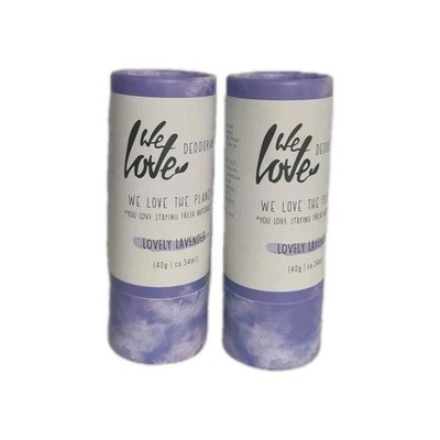 We Love The Planet Deodorant Lovely Lavendel 40g X2st
