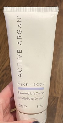 Active Argan Neck & Body Firm and Lift Cream 6.7 fl oz Tighter Skin New & Sealed
