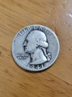1941-S Washington Quarter 90% Silver. Free Shipping. Circulated.