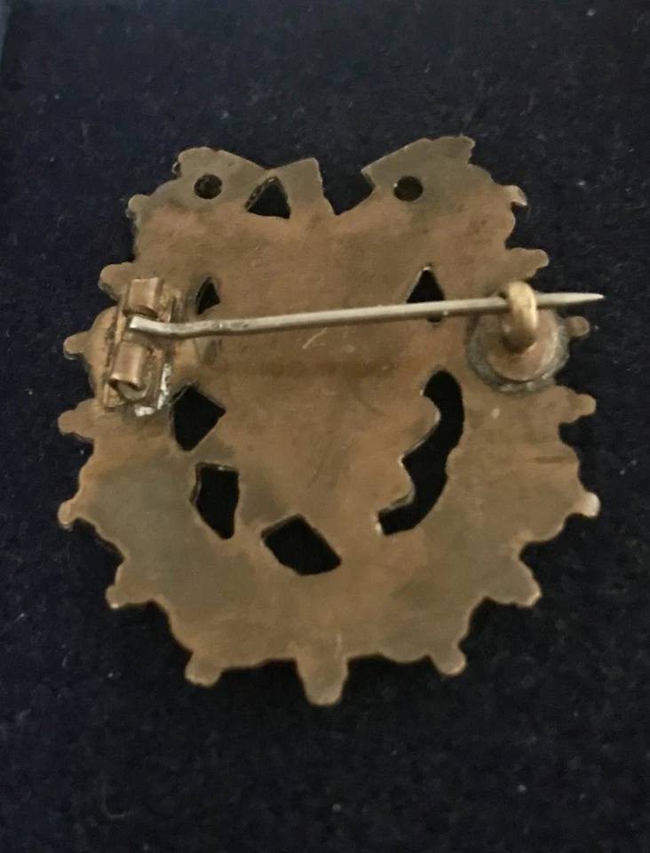 ANTIGUO BROCHE VINTAGE - HERRADURA CON PALABRAS 'BUENA SUERTE' Foto 2 de 2