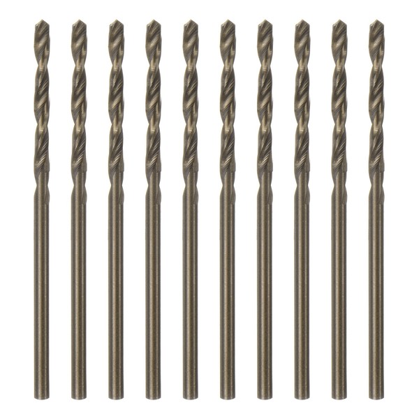 10Stk Cobalt Jobber Bohrer 1,9Mm M35 High-Speed-Stahl HSS Spiralbohrer Werkzeug-image