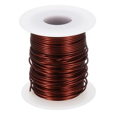 18 AWG 8 oz Magnet Wire, Enameled Copper Winding Wire with Shaft, Brown