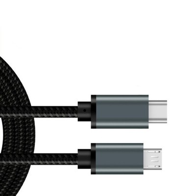Braided Type C USB Charging Cord Supports 480Mbps and 2.4A Rapid Charging