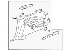 Genuine GM Quarter Trim Panel 20756743