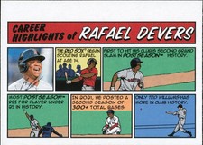 2022 Topps Heritage 1973 Topps Comics #73TC-17 Rafael Devers Boston Red Sox