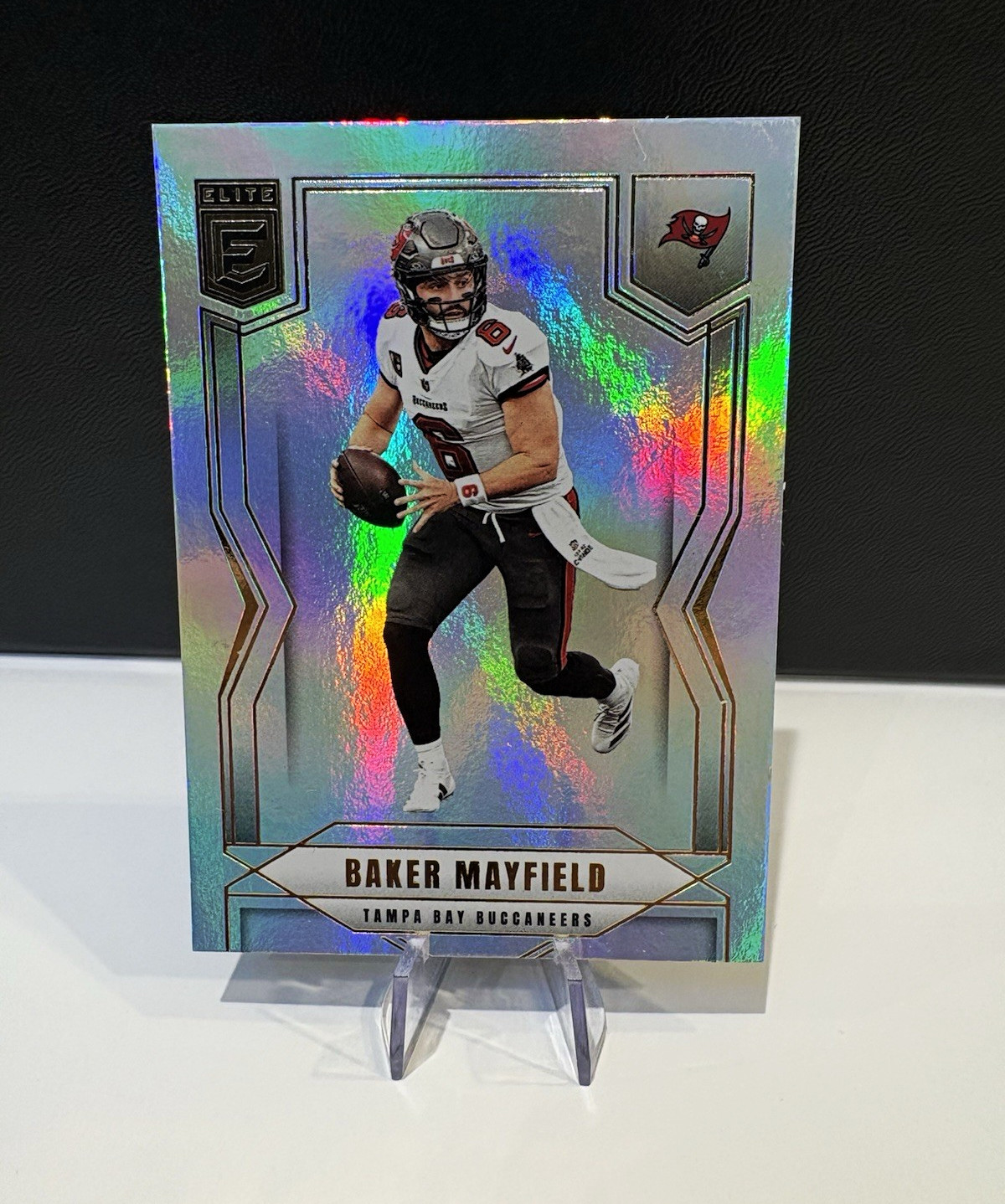 Panini 2025 Donruss Elite Baker Mayfield #42 Tampa Bay Buccaneers Holographic