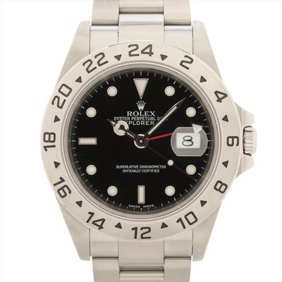 Rolex Explorer II 16570 SS SS AT black dial