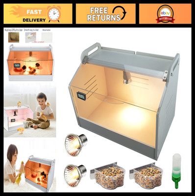 Intelligent Brooder Box for 5-8 Chicks & Quail - Manual Incubator & Poultry Heat