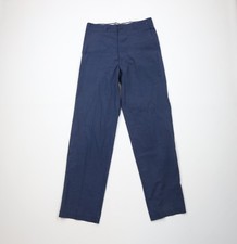 Vintage 60s Streetwear Mens 32x32 Distressed Workwear Wide Leg Pants Blue USA