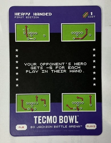2026 Bo Jackson Battle Arena Tecmo Bowl Plays HEAVY HANDED PL8 SSP