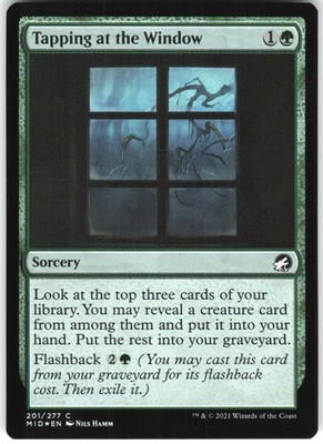 Tapping at the Window Foil 201 Innistrad: Midnight Hunt MID C MTG Magic The Gath