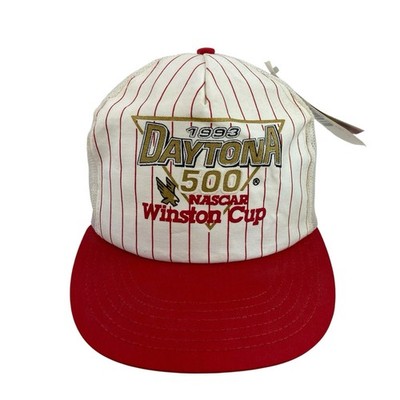 NWT Daytona 500 1993 Vintage Winston Cup Trucker Snapback Mesh Hat USA Tobacco