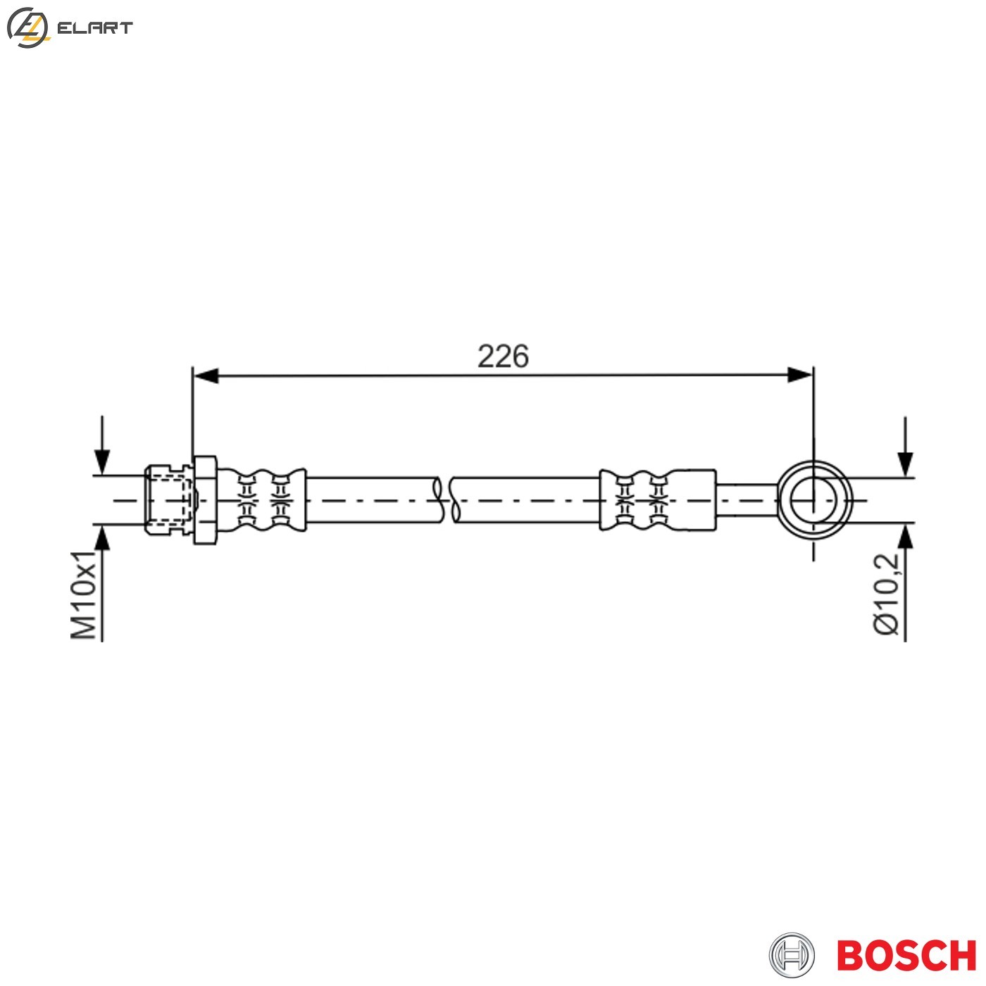 BRAKE HOSE 1 987 481 743 FOR KIA D4CB 2.5L G4JS 2.4L 4cyl SORENTO IG6CU 3.5L