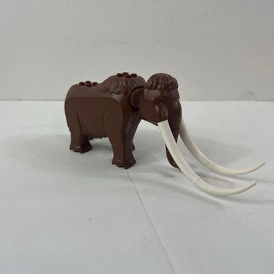 LEGO Woolly Mammoth Brown w/White Tusks From Set 60195 Rare