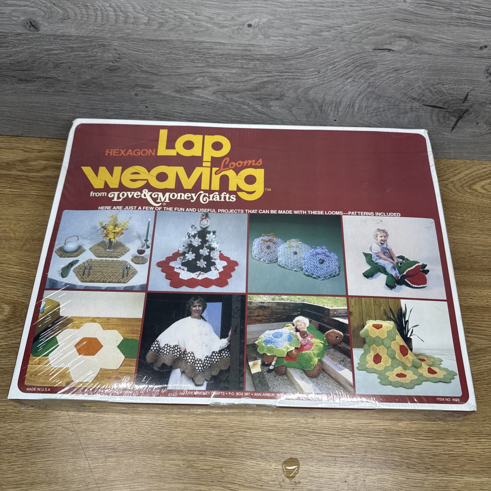 Vintage Love & Money Crafts Hexagon Loom Lap Weaving Set #40290~ New Sealed