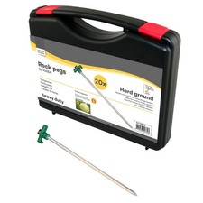 20x Heringe Erdnägel Felsboden 25,5cm für Zelt Camping Caravan Pavillion Vorzelt