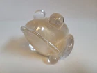 Vtg Murano Italy Art Glass Frog Figurine Paperweight Gold Fleck Label Descript!