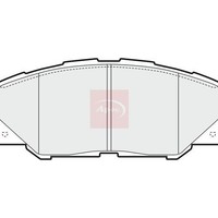 Toyota Mirai JPD1 2014-2020 Apec BremsbeläGe Vorne (R90)