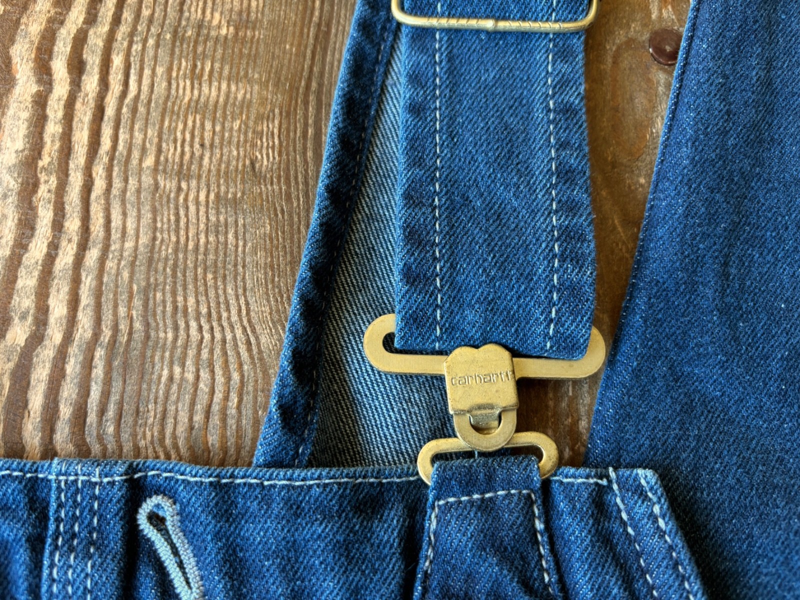 Carhartt Blue Denim Bib Overalls 34x36 Loose Fit Bibs New With Tags OR4672-M Y2K