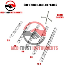 3.5mm One third tubular plate with 3.5mm cortical screws 65 Pcs Set