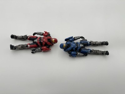 Halo Reach McFarlane Toys BLUE & RED Spartan HAZOP Series 1 UNSC