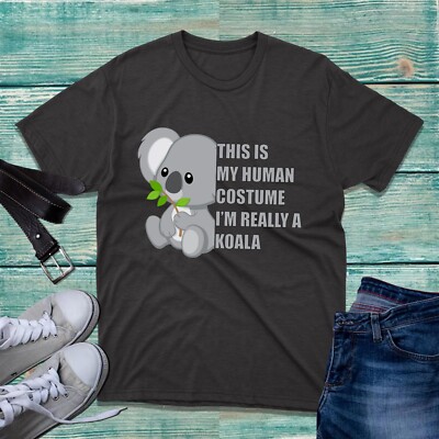 This Is My Human Costume I'm Really A Koala T-Shirt Koala Bear Outfit Gifts Top