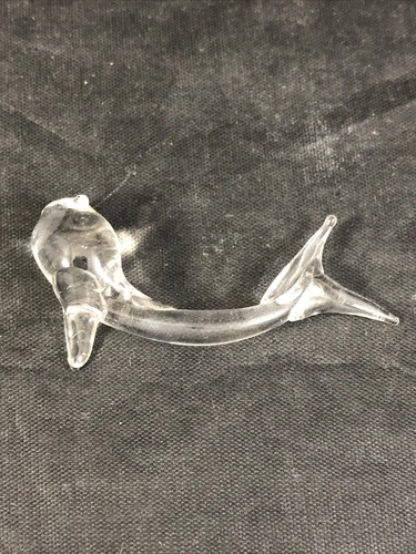 Miniature Glass Fish Figurine Tadpole Mudskipper 1.5" Figure Vintage - Picture 4 of 6