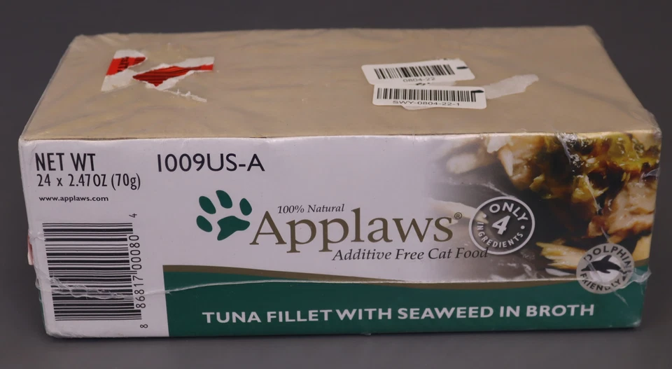Applaws Natural Wet Cat Food Tuna with Seaweed in Broth, 2.47oz Cans, 24 Count - Image 2 of 3