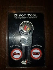 Team Golf Louisville Cardinals Divot Tool Pack with Magnetic GolfBall MarkersNew