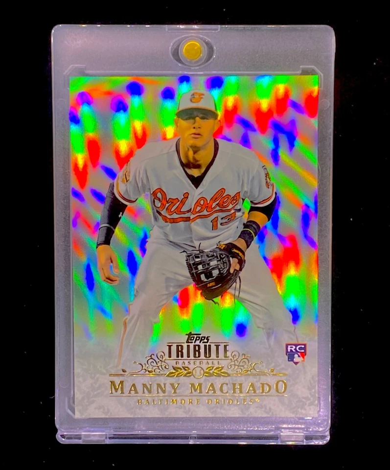 MANNY MACHADO RARO REFRACTOR NOVATO RC Holo Paralelo - ORIOLES Foto 2 de 4