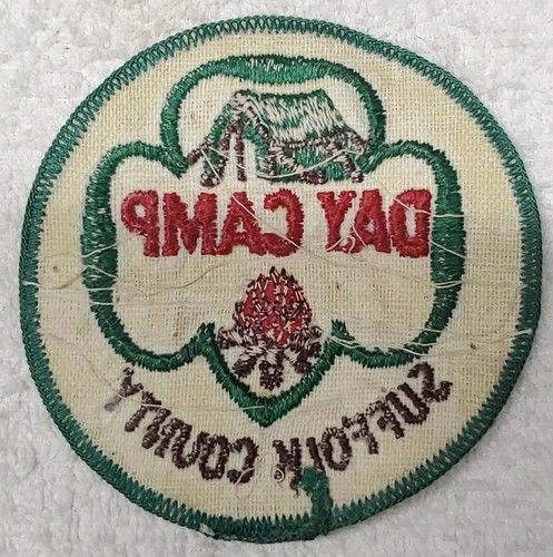 Vintage Girl Scout Patch Rare Day Camp Wunnegin Suffolk GS 1950's Long Island NY - Picture 6 of 7