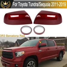 Barcelona Red Mirror Cover Caps Replacement For Toyota Tundra Sequoia 2011-2019