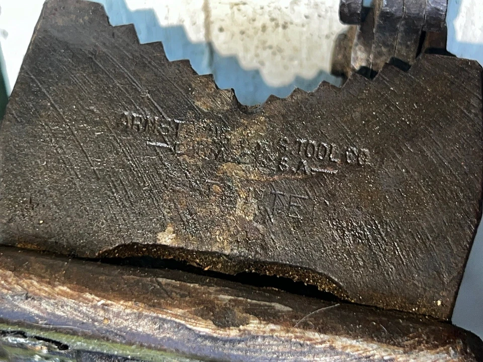 Tornillo de cadena de banco Armstrong 1C de colección de hierro fundido de 1/8 a 2 pulgadas hecho en EE. UU. Foto 4 de 4