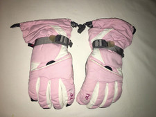 Vintage HEAD Girls Pink WINTER GLOVES GIRL'S SIZE Large Adjustable Cuff