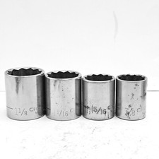 Craftsman Socket Set 4 Pc SAE 12 Point 1/2 Dr...
