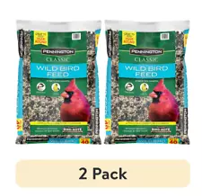 2 Pack - Pennington Classic Wild Bird Feed and Seed, 40 lb. Bag, Dry